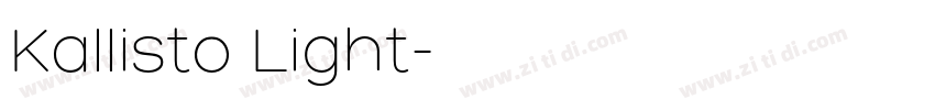 Kallisto Light字体转换